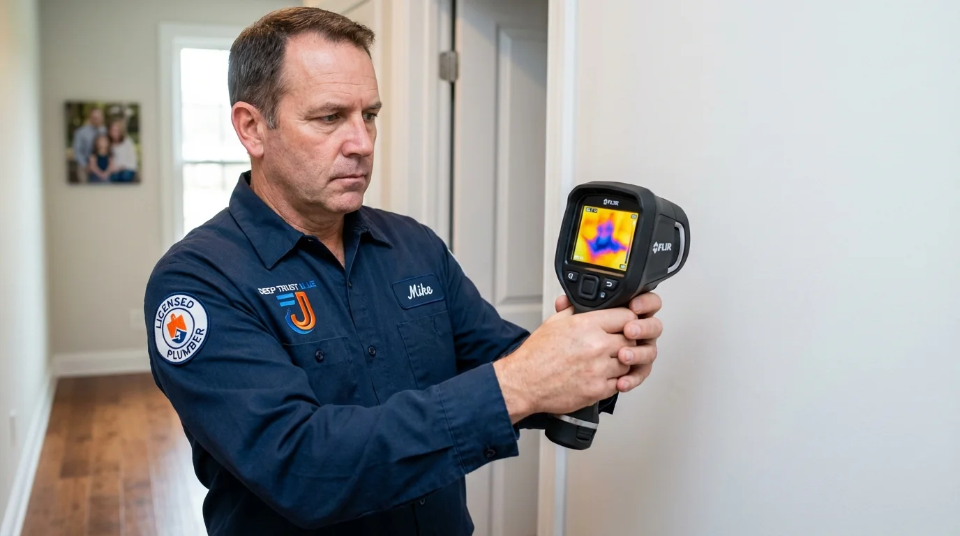 Thermal imaging leak detection by Johns Plumbing LLC in Seabrook